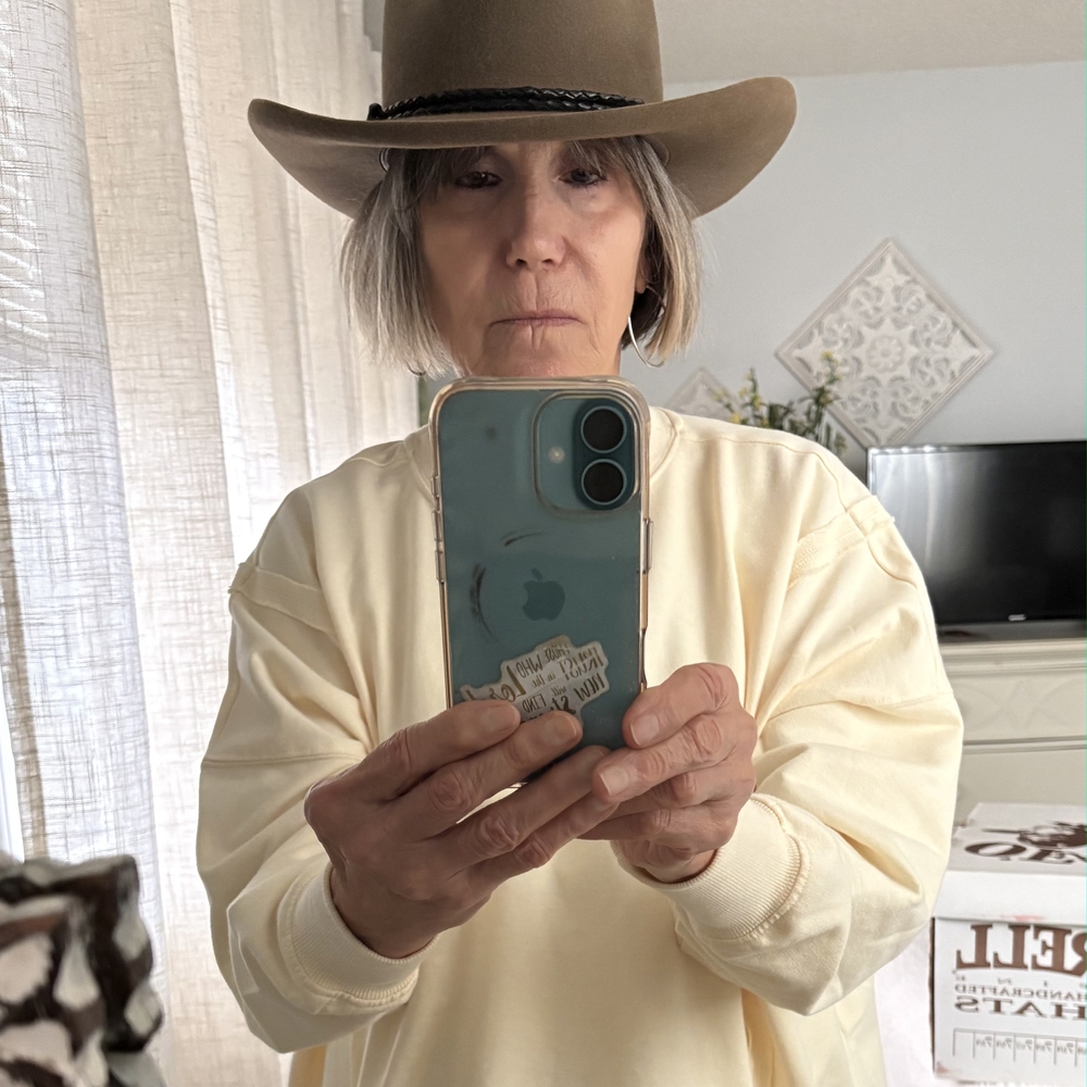 O'Farrell Brown Cowboy Hat with Black Braided Band, Size Small, 6.5-7 - Picture 2 of 13